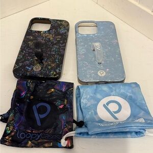 Loopy Case Iridescent and Light Blue Phone Cases